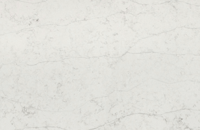 Quartz sample of Legendary Stone Statuario Sprite white with small grey veins